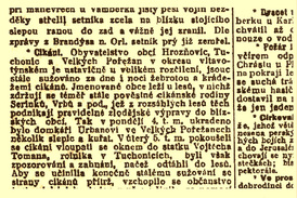 Zpráva o Cikánech v Národní politice, 14. září 1911, strana 6.